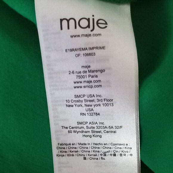 MAJE green slip dress - Picture 8 of 9